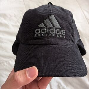 Adidas Equipment Black Corduroy Cap Large Brand New